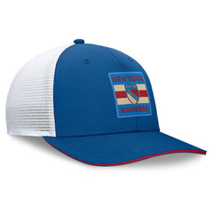 NHL New York Rangers Fanatics Centennial Authentic Pro Structured Trucker Adjustable Hat - Blue/White