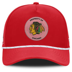 NHL Chicago Blackhawks Fanatics Centennial Pinched Front Adjustable Hat - Red