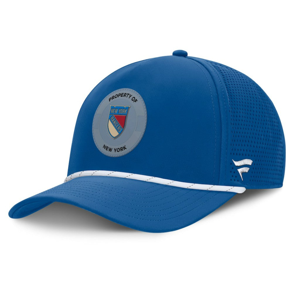 NHL New York Rangers Fanatics Centennial Authentic Pro Pinched Front Adjustable Hat - Blue