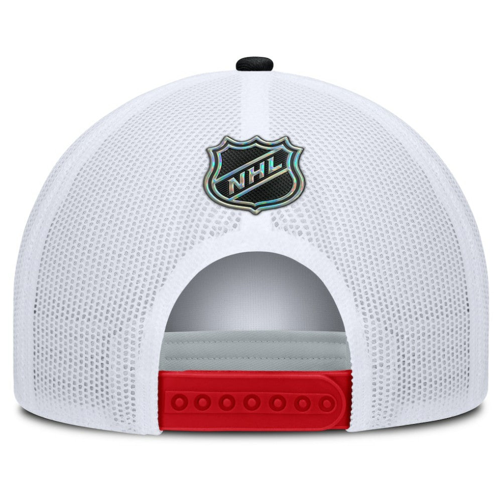 NHL Chicago Blackhawks Fanatics Centennial Foam Front Adjustable Trucker Hat - Red/White