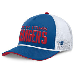 NHL New York Rangers Fanatics Centennial Authentic Pro Foam Front Adjustable Trucker Hat - Blue/White