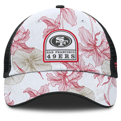 San Francisco 49ers Tropical Adjustable Trucker Hat White/Black