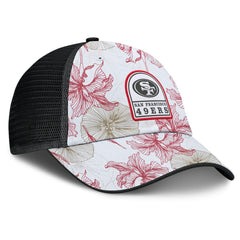 San Francisco 49ers Tropical Adjustable Trucker Hat White/Black