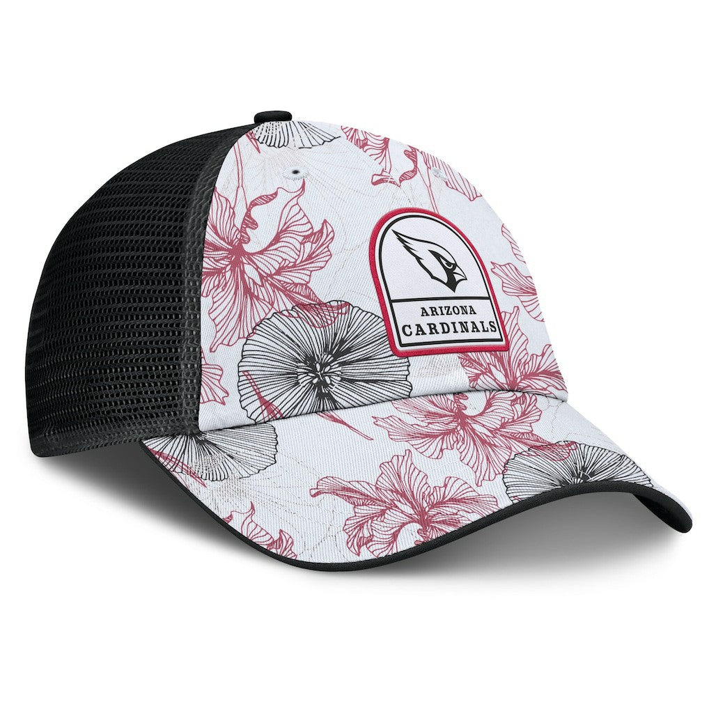Arizona Cardinals Tropical Adjustable Trucker Hat White/Black