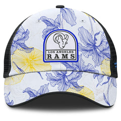 Los Angeles Rams Tropical Adjustable Trucker Hat White/Black