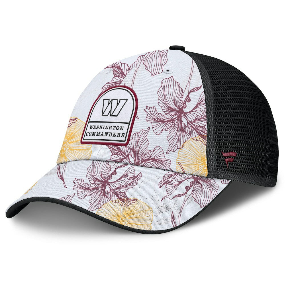 Washington Commanders Tropical Adjustable Trucker Hat White/Black