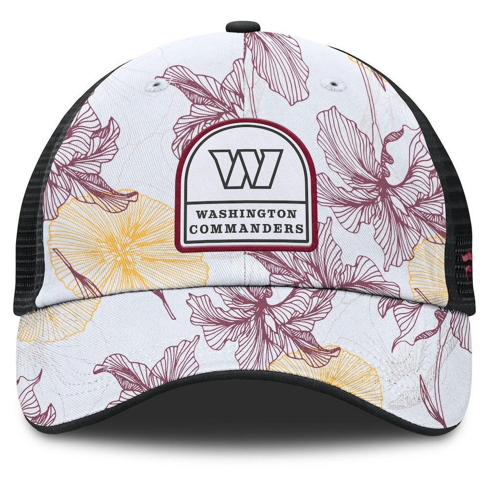 Washington Commanders Tropical Adjustable Trucker Hat White/Black