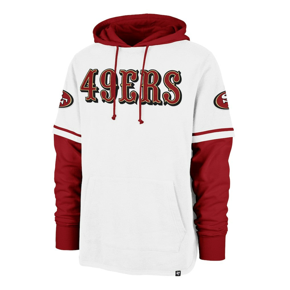 San Francisco 49ers '47 Trifecta Shortstop Pullover Hoodie White