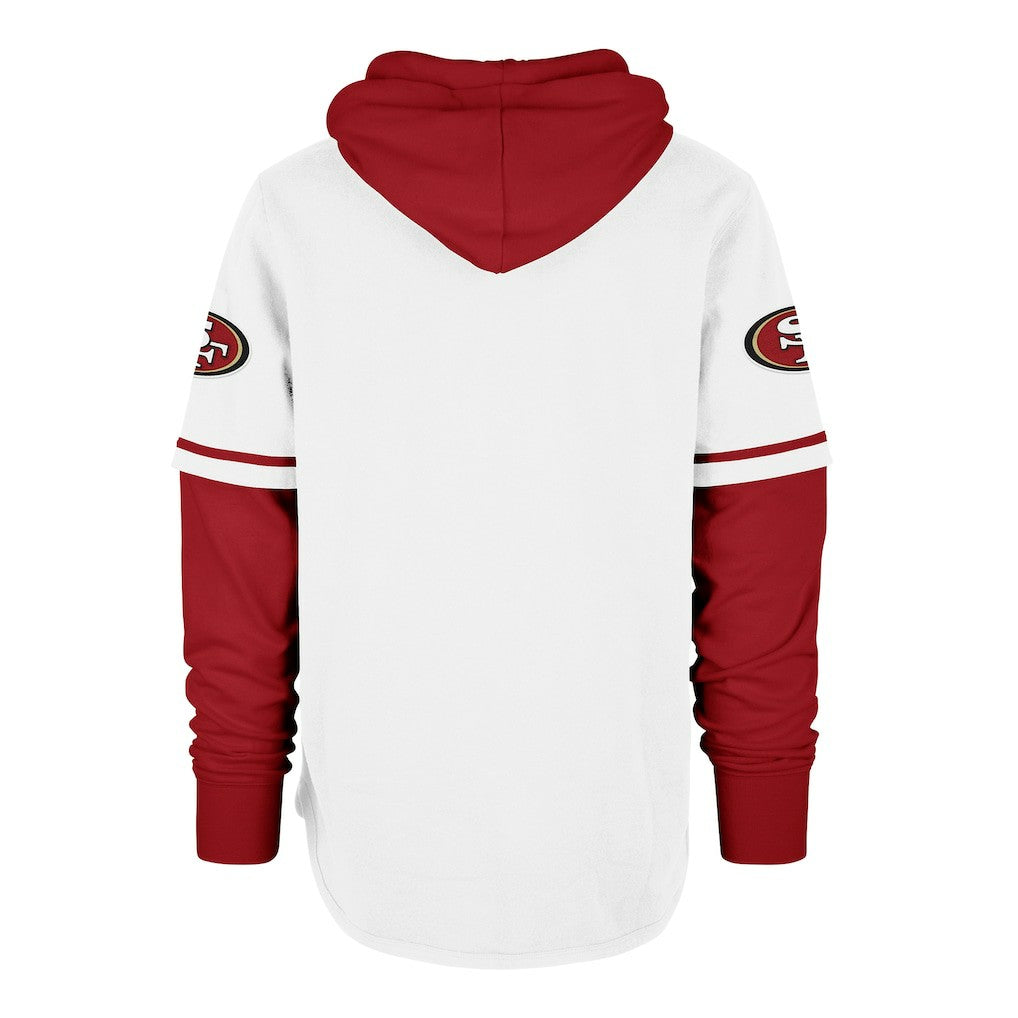 San Francisco 49ers '47 Trifecta Shortstop Pullover Hoodie White