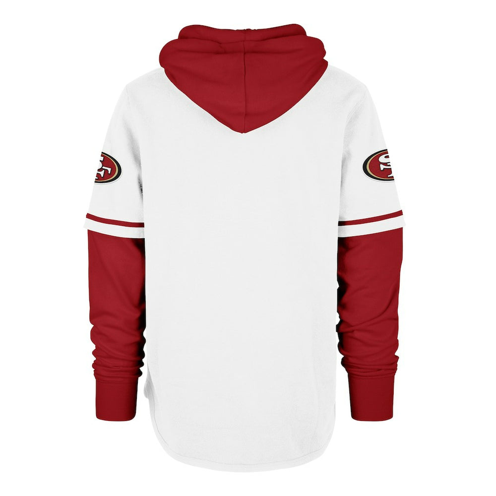 San Francisco 49ers '47 Trifecta Shortstop Pullover Hoodie White