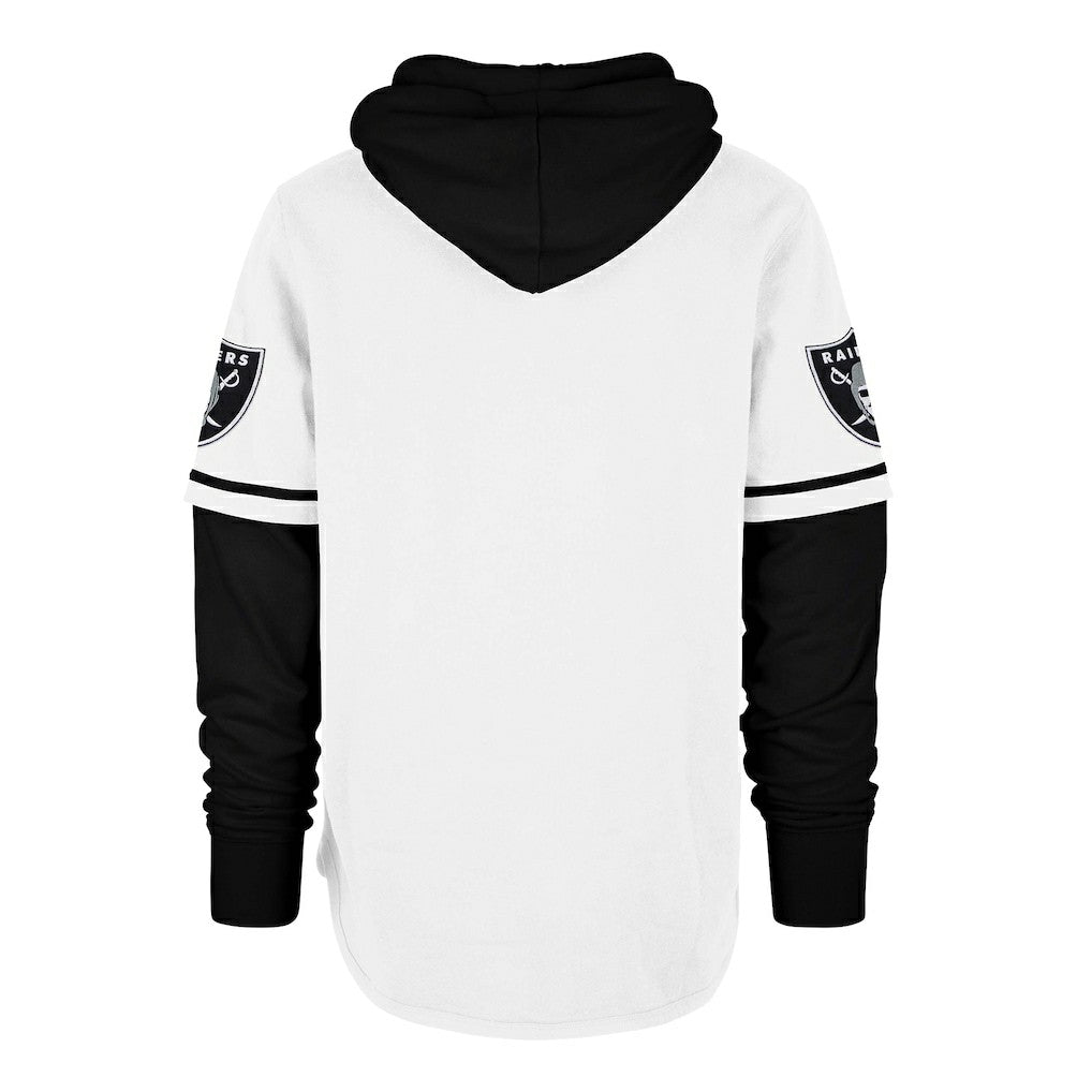 Las Vegas Raiders '47 Trifecta Shortstop Pullover Hoodie White