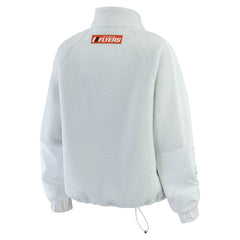 NHL Philadelphia Flyers WEAR by Erin Andrews Women's Polar Fleece Quarter-Zip Jacket - Gray