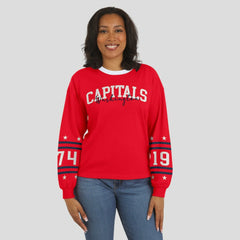NHL Washington Capitals WEAR by Erin Andrews Women's Long-Sleeve Sport T-Shirt - Red