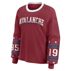 NHL Colorado Avalanche WEAR by Erin Andrews Women's Long-Sleeve Sport T-Shirt - Burgundy