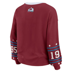 NHL Colorado Avalanche WEAR by Erin Andrews Women's Long-Sleeve Sport T-Shirt - Burgundy