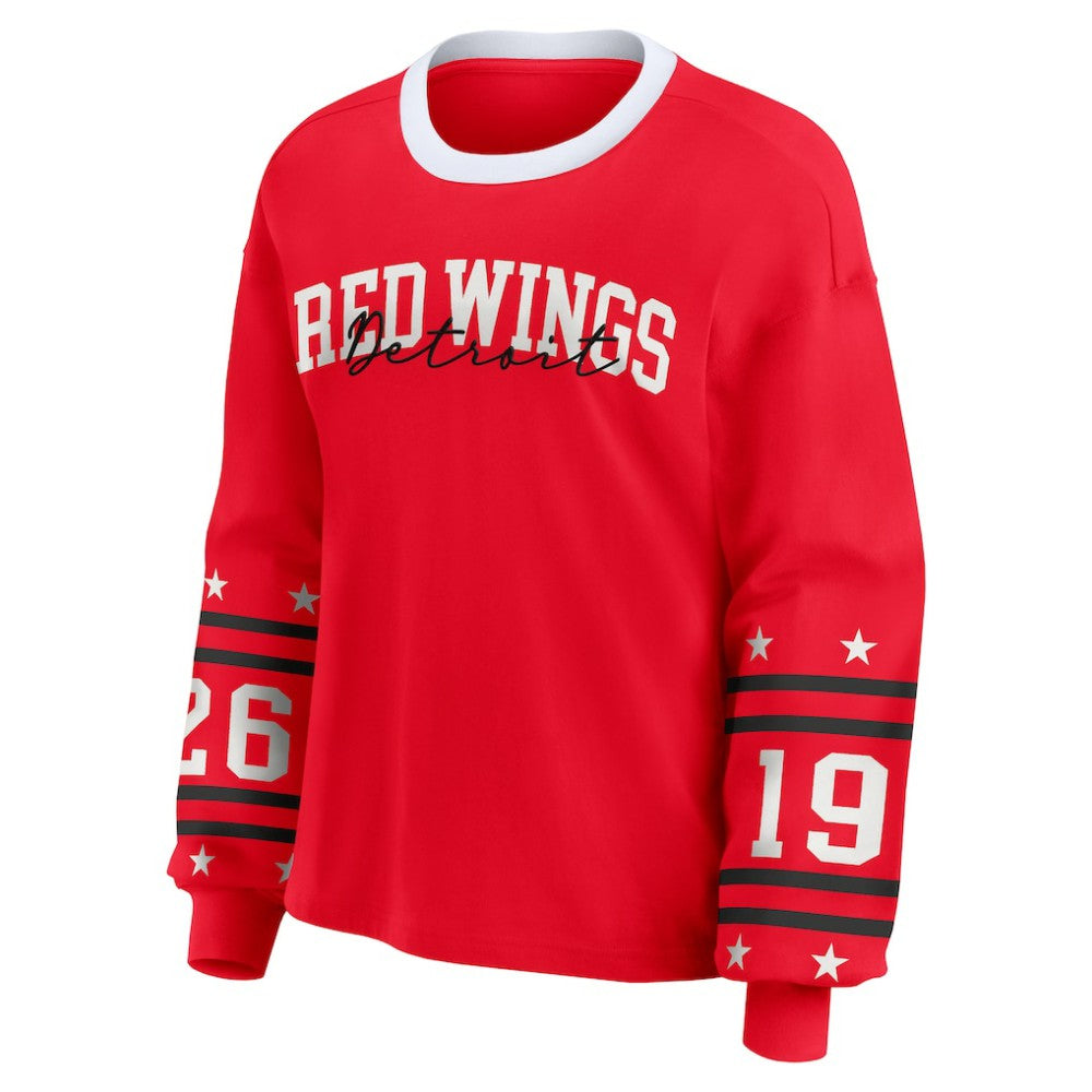 NHL Detroit Red Wings WEAR by Erin Andrews Women's Long-Sleeve Sport T-Shirt - Red