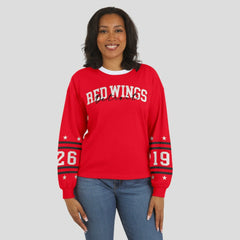 NHL Detroit Red Wings WEAR by Erin Andrews Women's Long-Sleeve Sport T-Shirt - Red