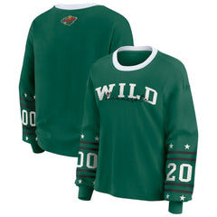 NHL Minnesota Wild WEAR by Erin Andrews Women's Long-Sleeve Sport T-Shirt - Green
