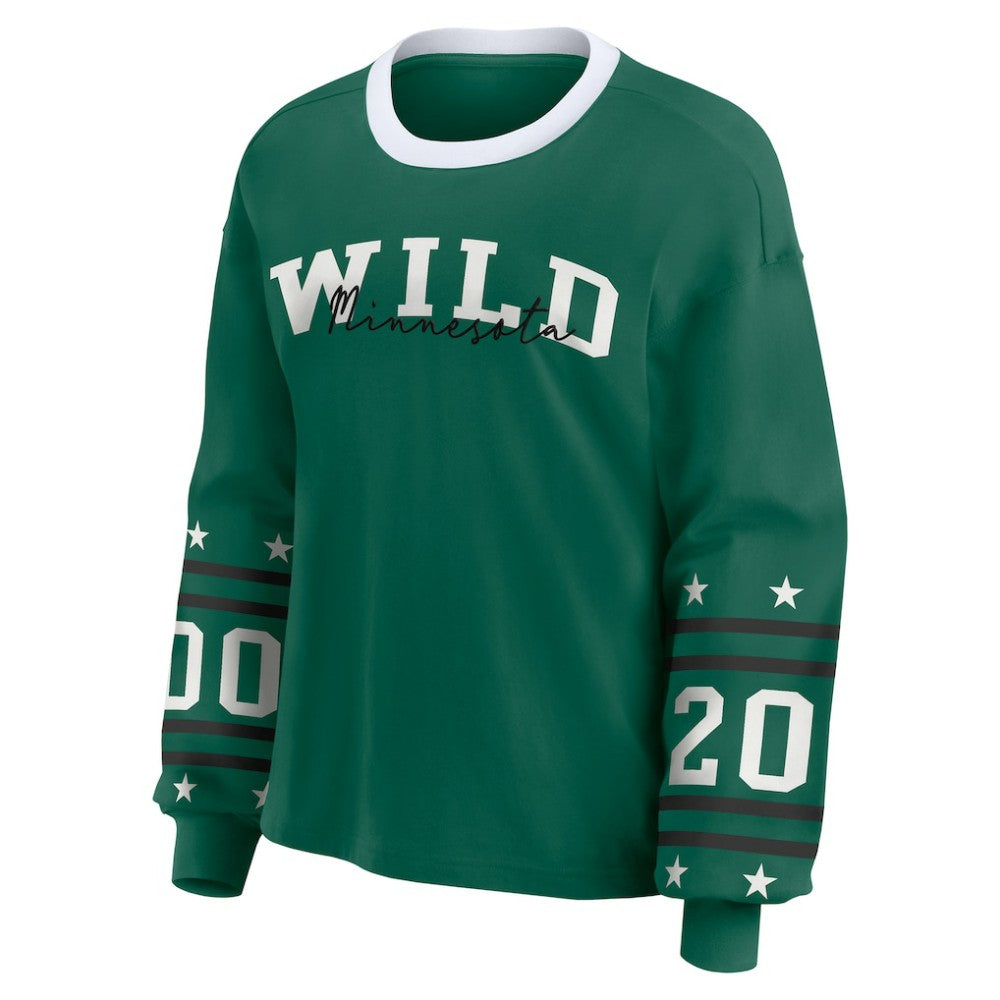 NHL Minnesota Wild WEAR by Erin Andrews Women's Long-Sleeve Sport T-Shirt - Green