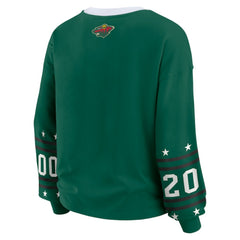 NHL Minnesota Wild WEAR by Erin Andrews Women's Long-Sleeve Sport T-Shirt - Green