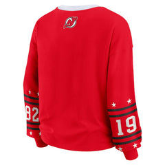 NHL New Jersey Devils WEAR by Erin Andrews Women's Long-Sleeve Sport T-Shirt - Red