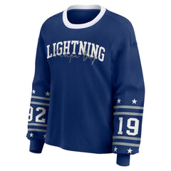 NHL Tampa Bay Lightning WEAR by Erin Andrews Women's Long-Sleeve Sport T-Shirt - Blue