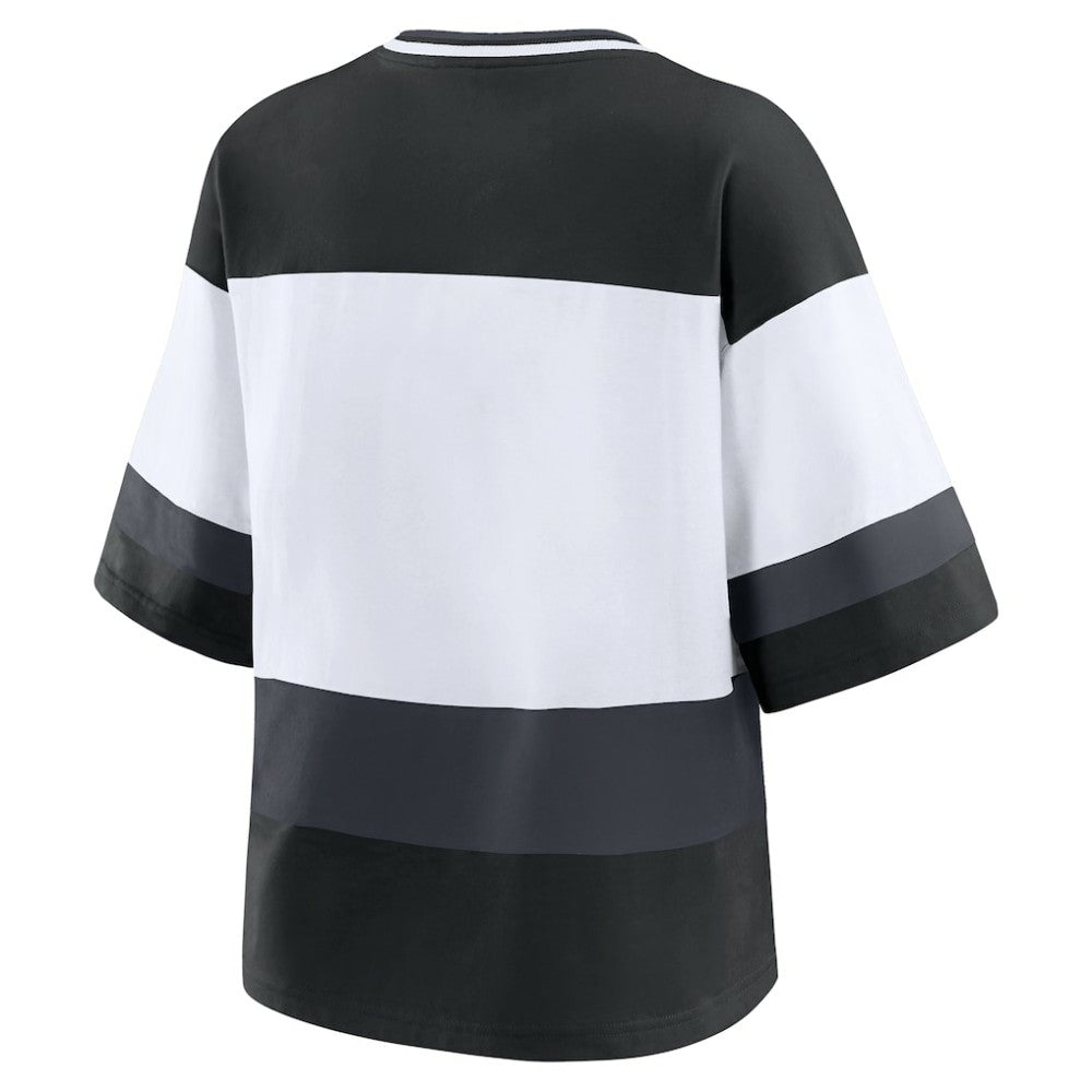 NHL Vegas Golden Knights WEAR by Erin Andrews Women's Jersey Style Tee - Black/White