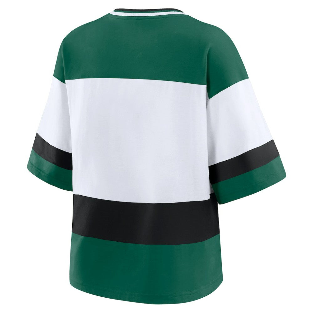 NHL Minnesota Wild WEAR by Erin Andrews Women's Jersey Style Tee - Green/White