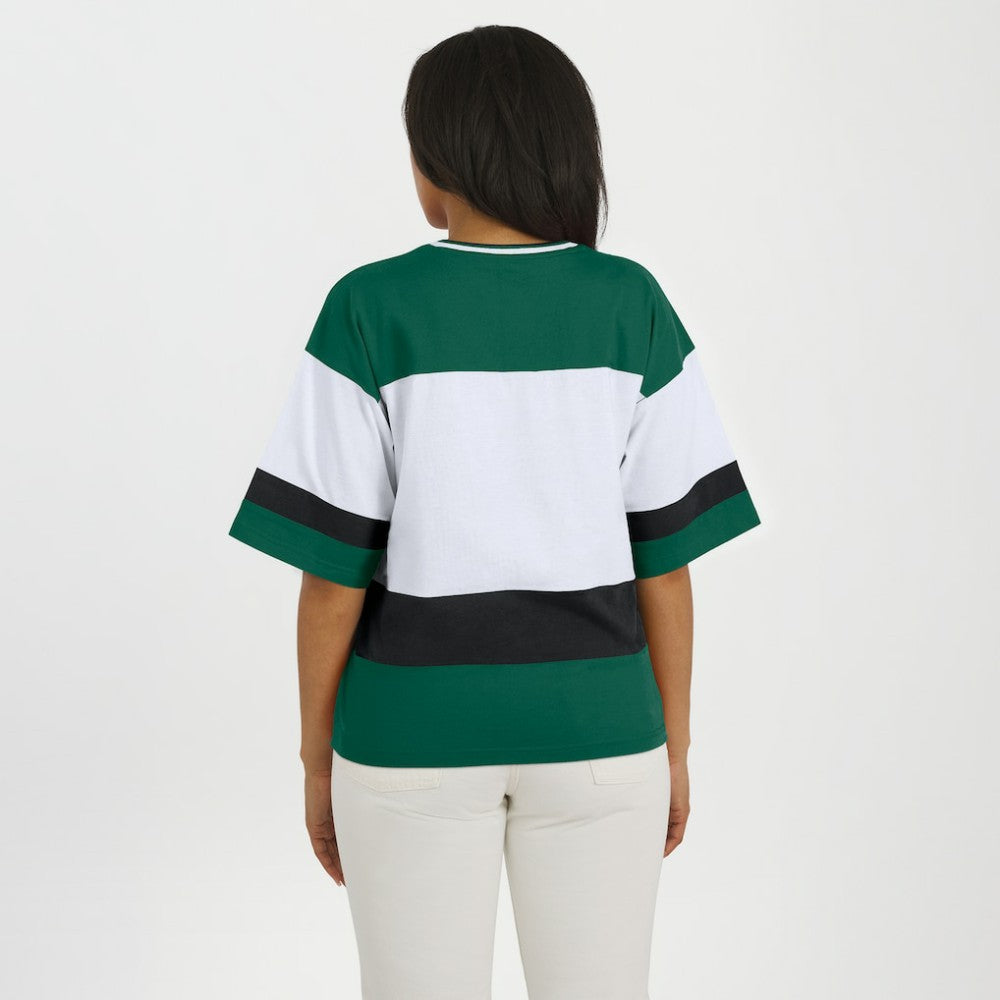 NHL Minnesota Wild WEAR by Erin Andrews Women's Jersey Style Tee - Green/White