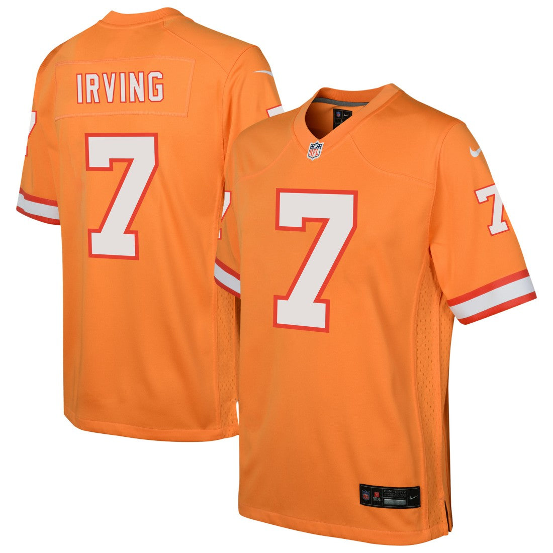 Bucky Irving Tampa Bay Buccaneers Youth Alternate Game Jersey Orange