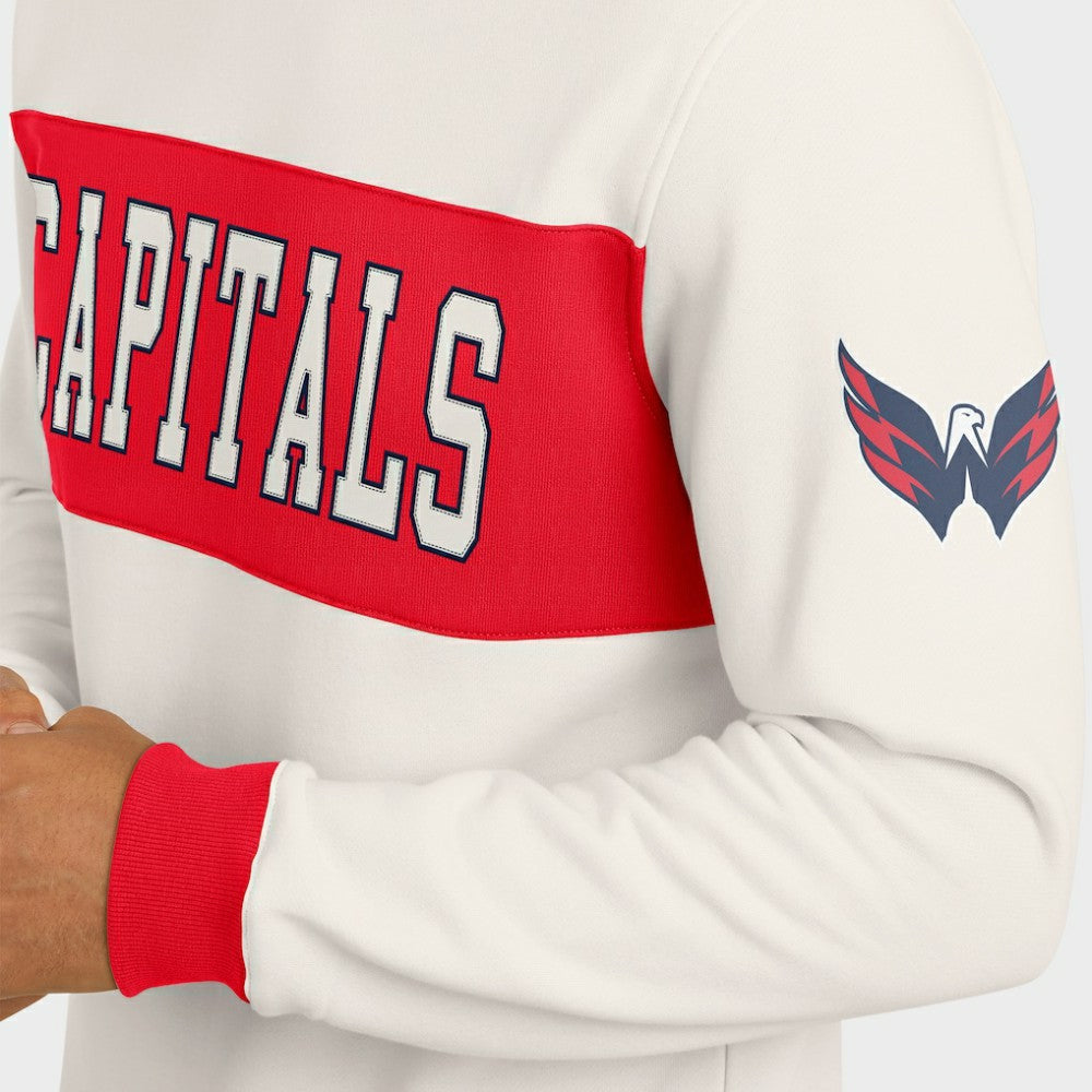NHL Washington Capitals Darius Rucker Collection by Fanatics Colorblock Pullover Sweatshirt - Cream