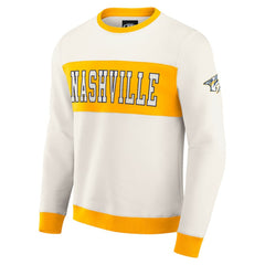 NHL Nashville Predators Darius Rucker Collection by Fanatics Colorblock Pullover Sweatshirt - Cream