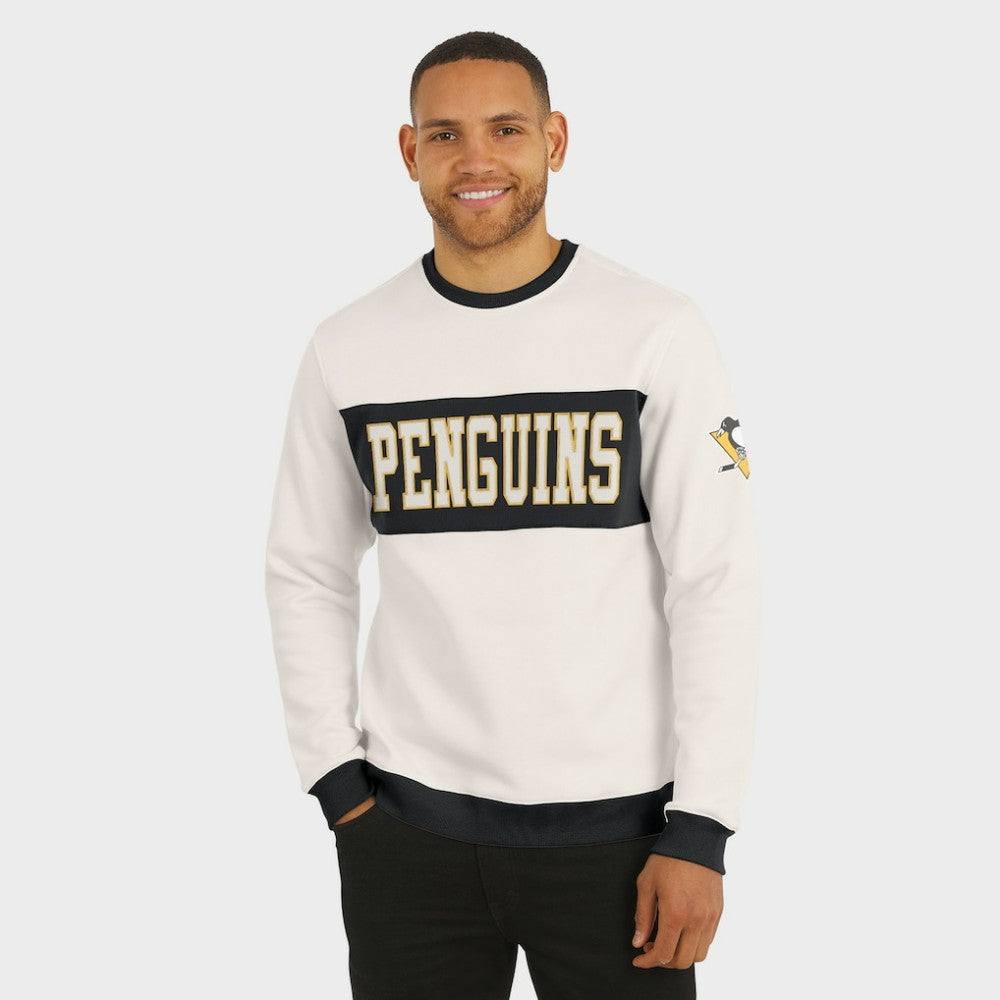 NHL Pittsburgh Penguins Darius Rucker Collection by Fanatics Colorblock Pullover Sweatshirt - Cream