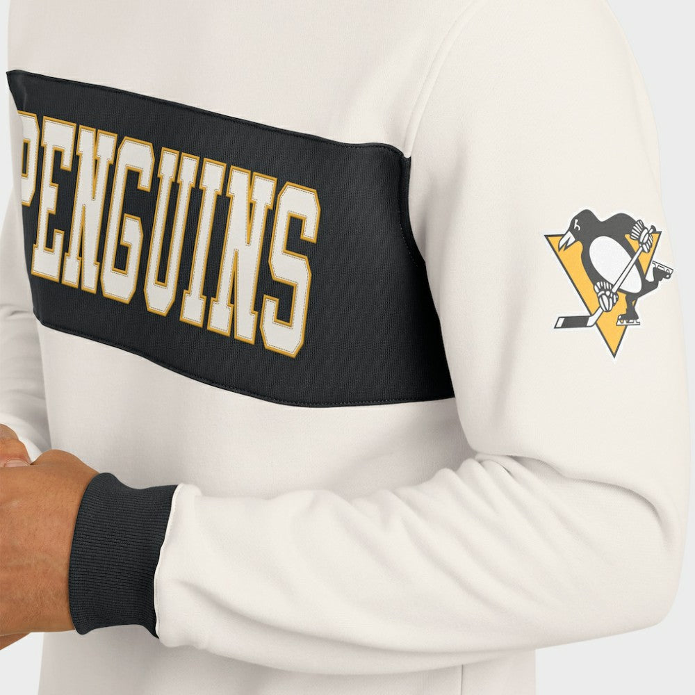 NHL Pittsburgh Penguins Darius Rucker Collection by Fanatics Colorblock Pullover Sweatshirt - Cream