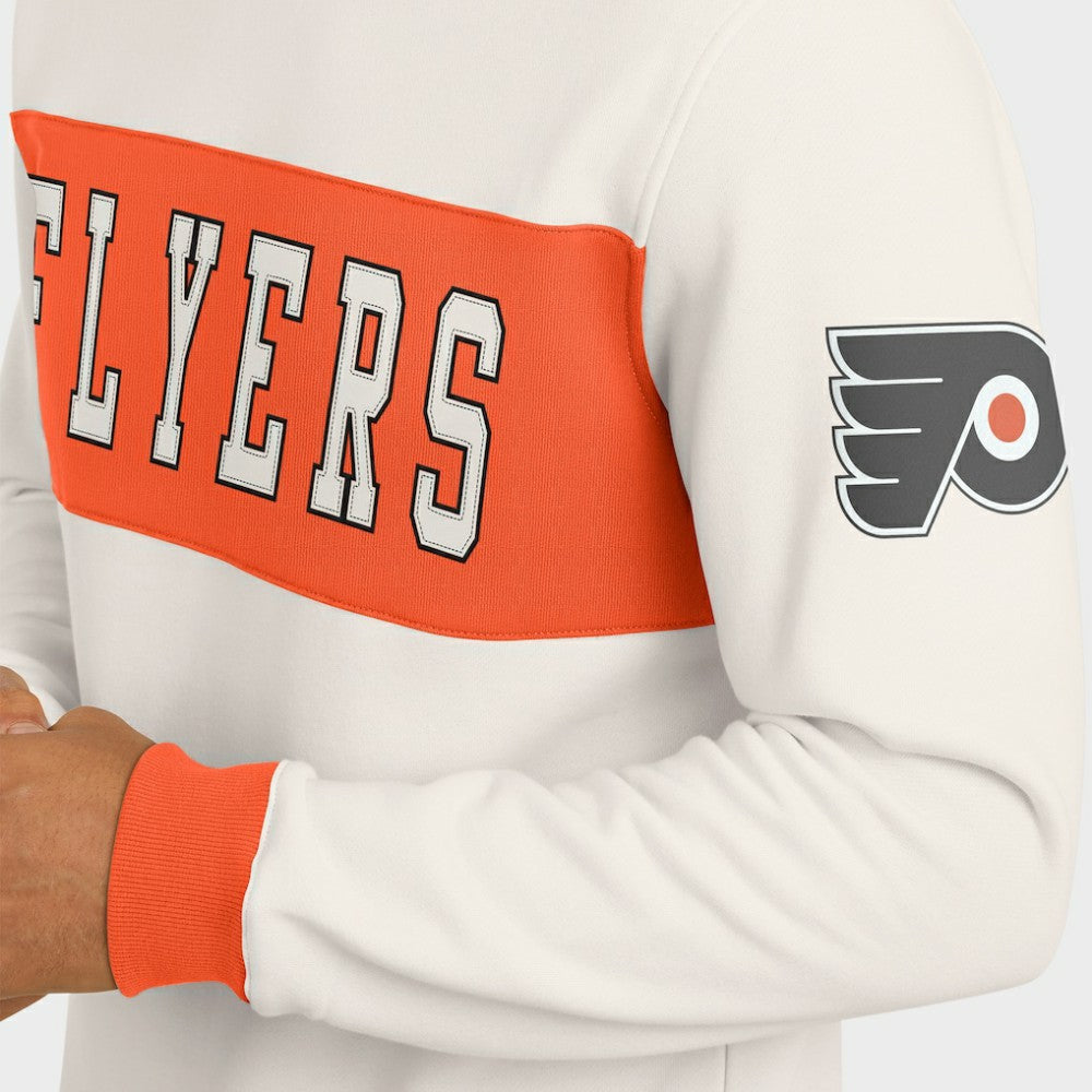 NHL Philadelphia Flyers Darius Rucker Collection by Fanatics Colorblock Pullover Sweatshirt - Cream