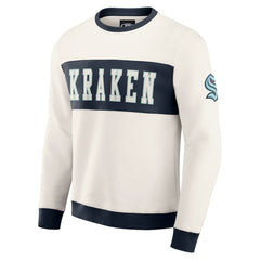 NHL Seattle Kraken Darius Rucker Collection by Fanatics Colorblock Pullover Sweatshirt - Cream