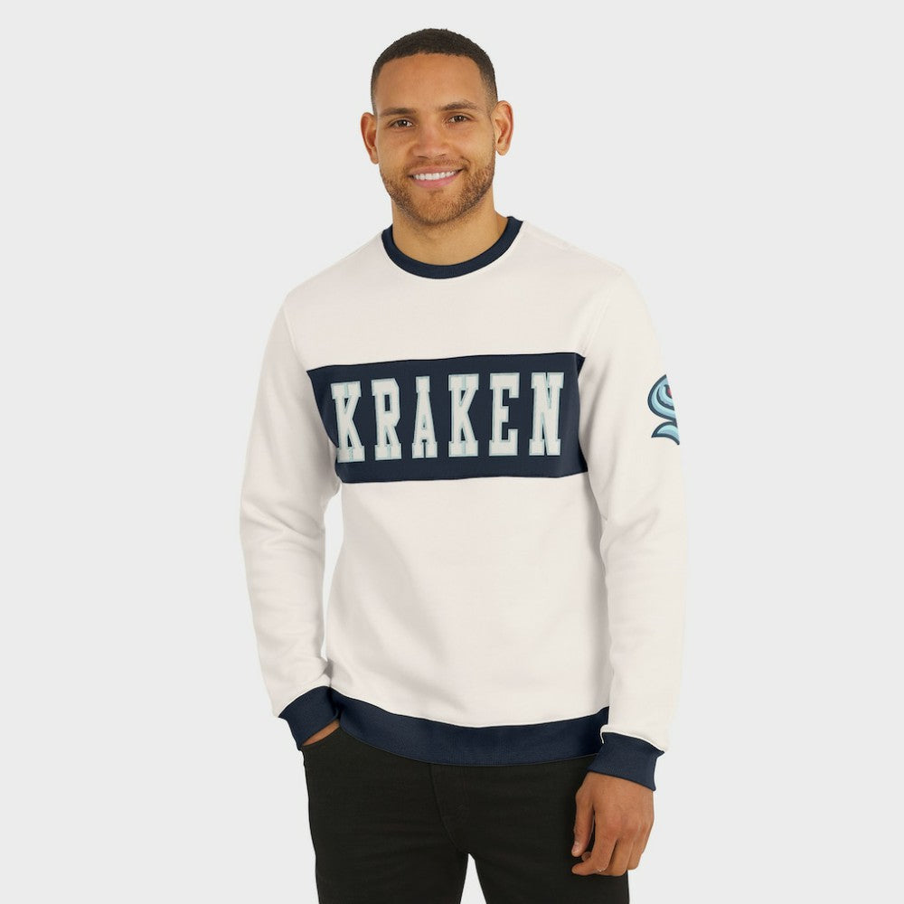 NHL Seattle Kraken Darius Rucker Collection by Fanatics Colorblock Pullover Sweatshirt - Cream