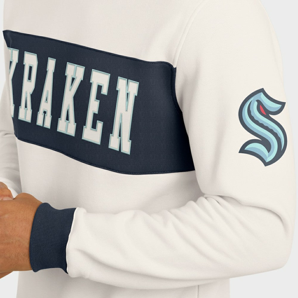 NHL Seattle Kraken Darius Rucker Collection by Fanatics Colorblock Pullover Sweatshirt - Cream