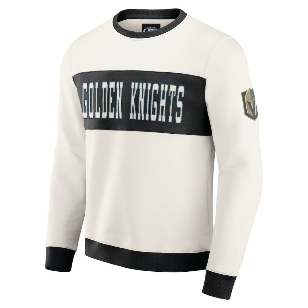 NHL Vegas Golden Knights Darius Rucker Collection by Fanatics Colorblock Pullover Sweatshirt - Cream