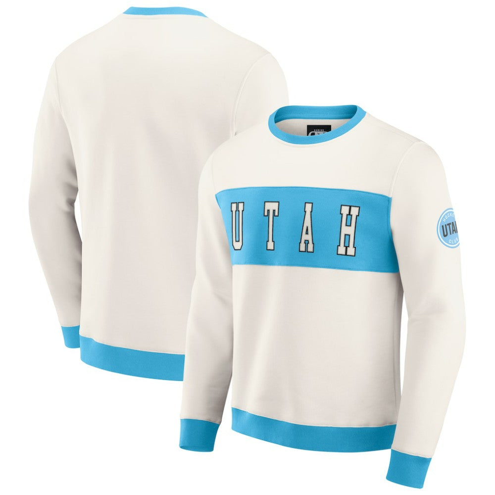 NHL Utah Hockey Club Darius Rucker Collection by Fanatics Colorblock Pullover Sweatshirt - Cream