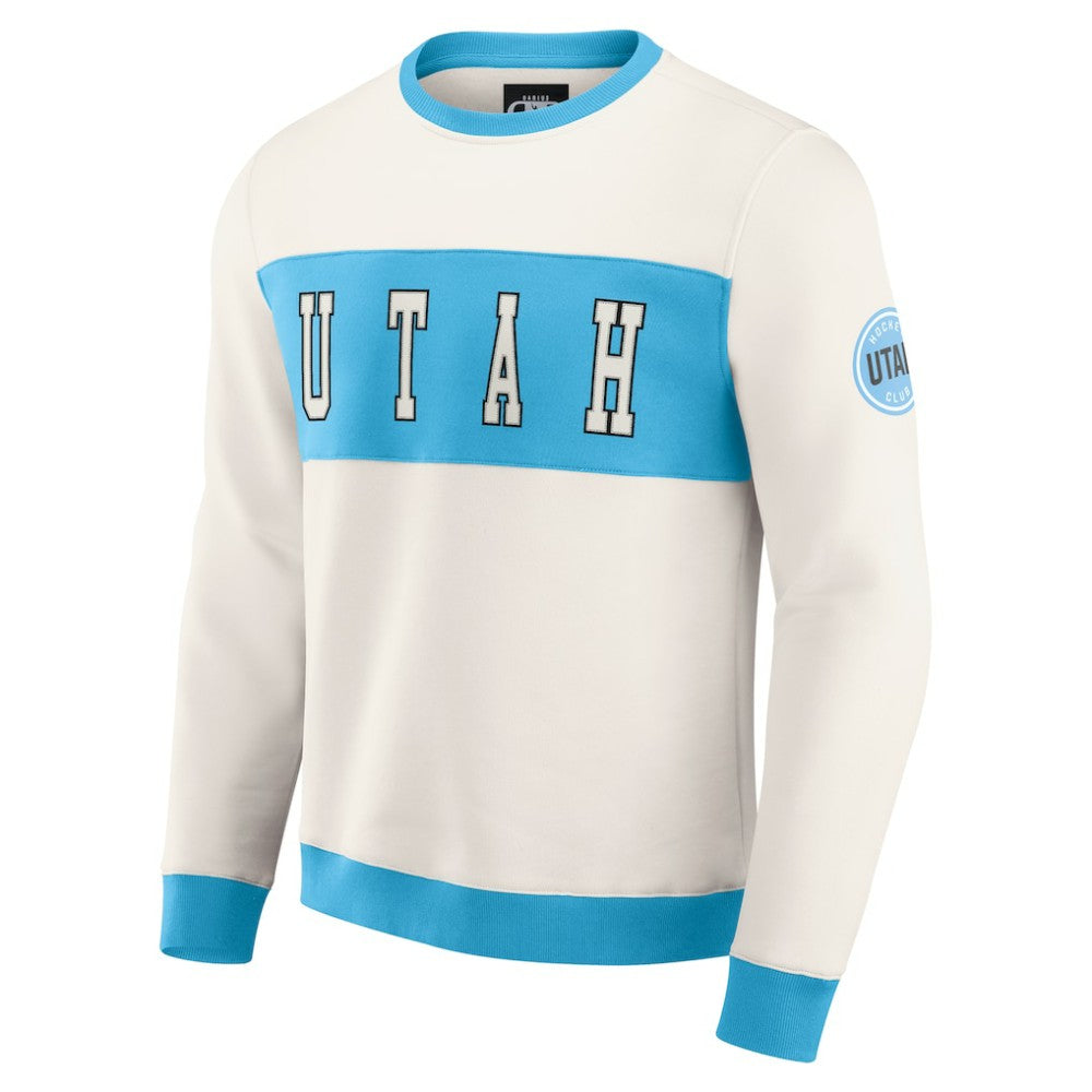 NHL Utah Hockey Club Darius Rucker Collection by Fanatics Colorblock Pullover Sweatshirt - Cream