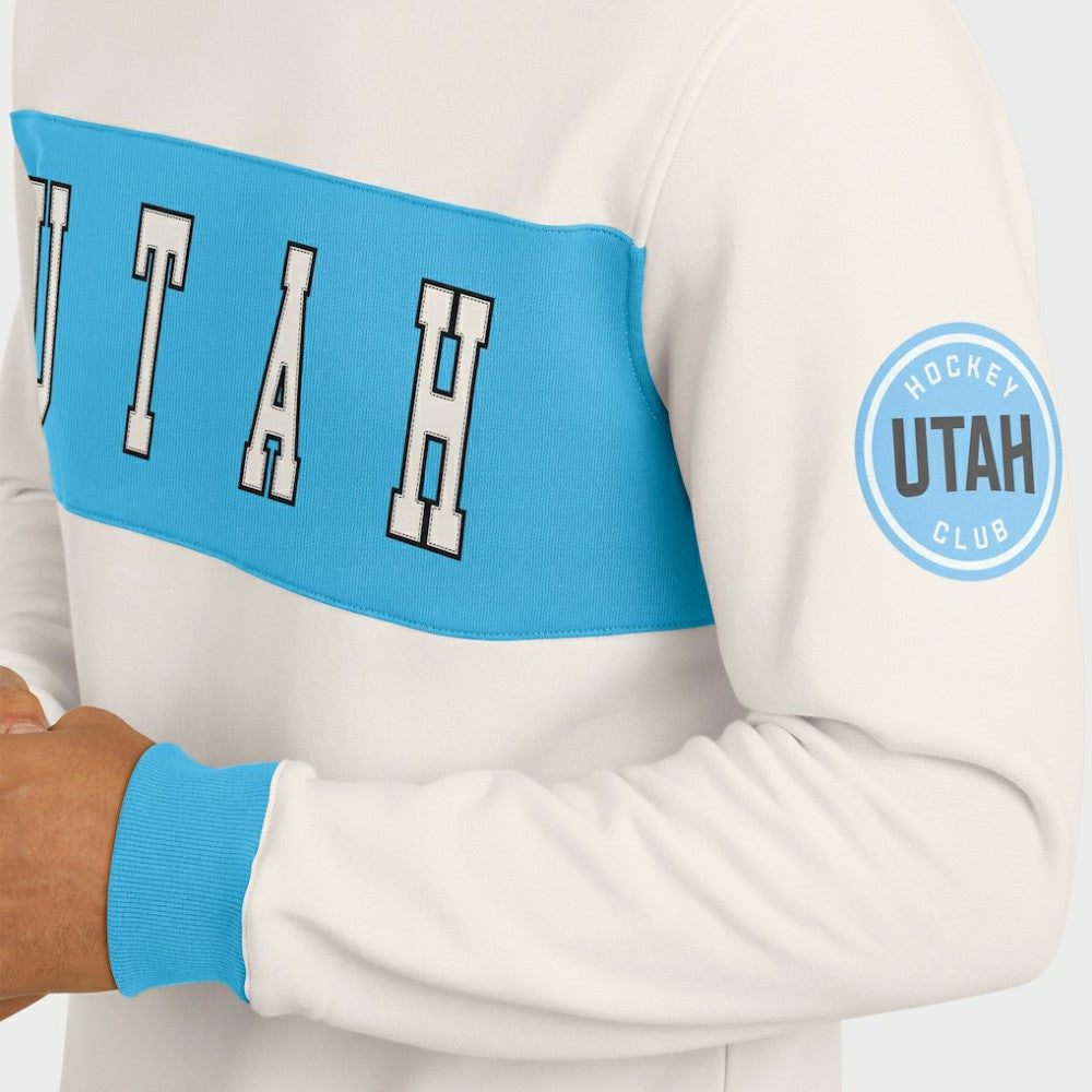 NHL Utah Hockey Club Darius Rucker Collection by Fanatics Colorblock Pullover Sweatshirt - Cream