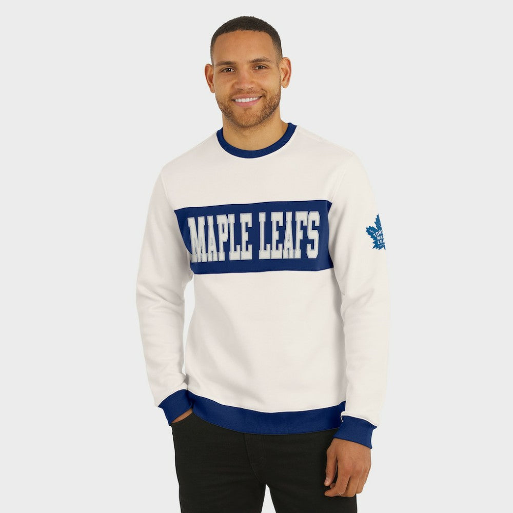 NHL Toronto Maple Leafs Darius Rucker Collection by Fanatics Colorblock Pullover Sweatshirt - Cream