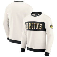 NHL Boston Bruins Darius Rucker Collection by Fanatics Colorblock Pullover Sweatshirt - Cream