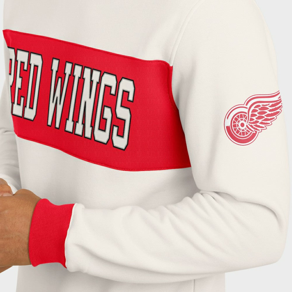 NHL Detroit Red Wings Darius Rucker Collection by Fanatics Colorblock Pullover Sweatshirt - Cream