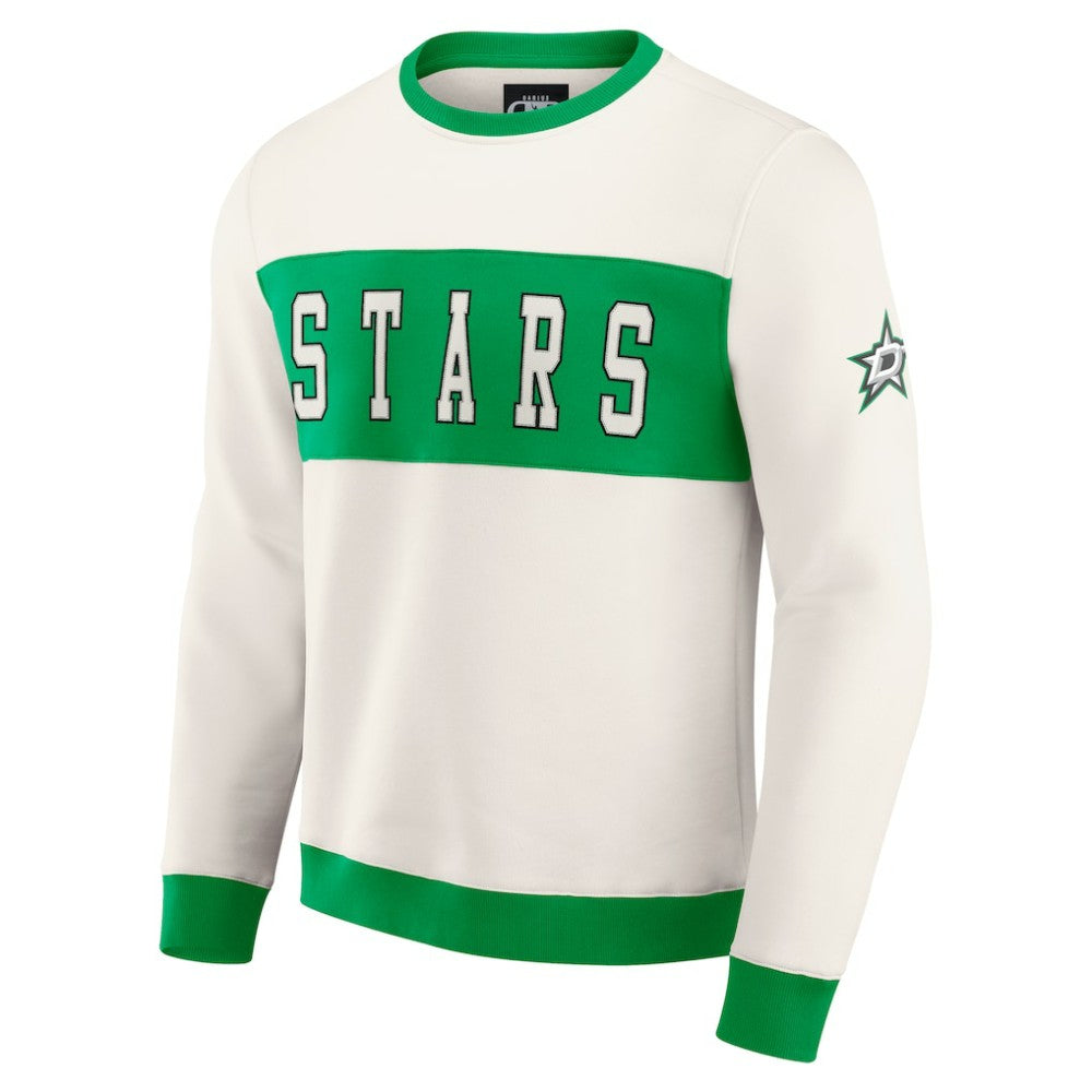 NHL Dallas Stars Darius Rucker Collection by Fanatics Colorblock Pullover Sweatshirt - Cream