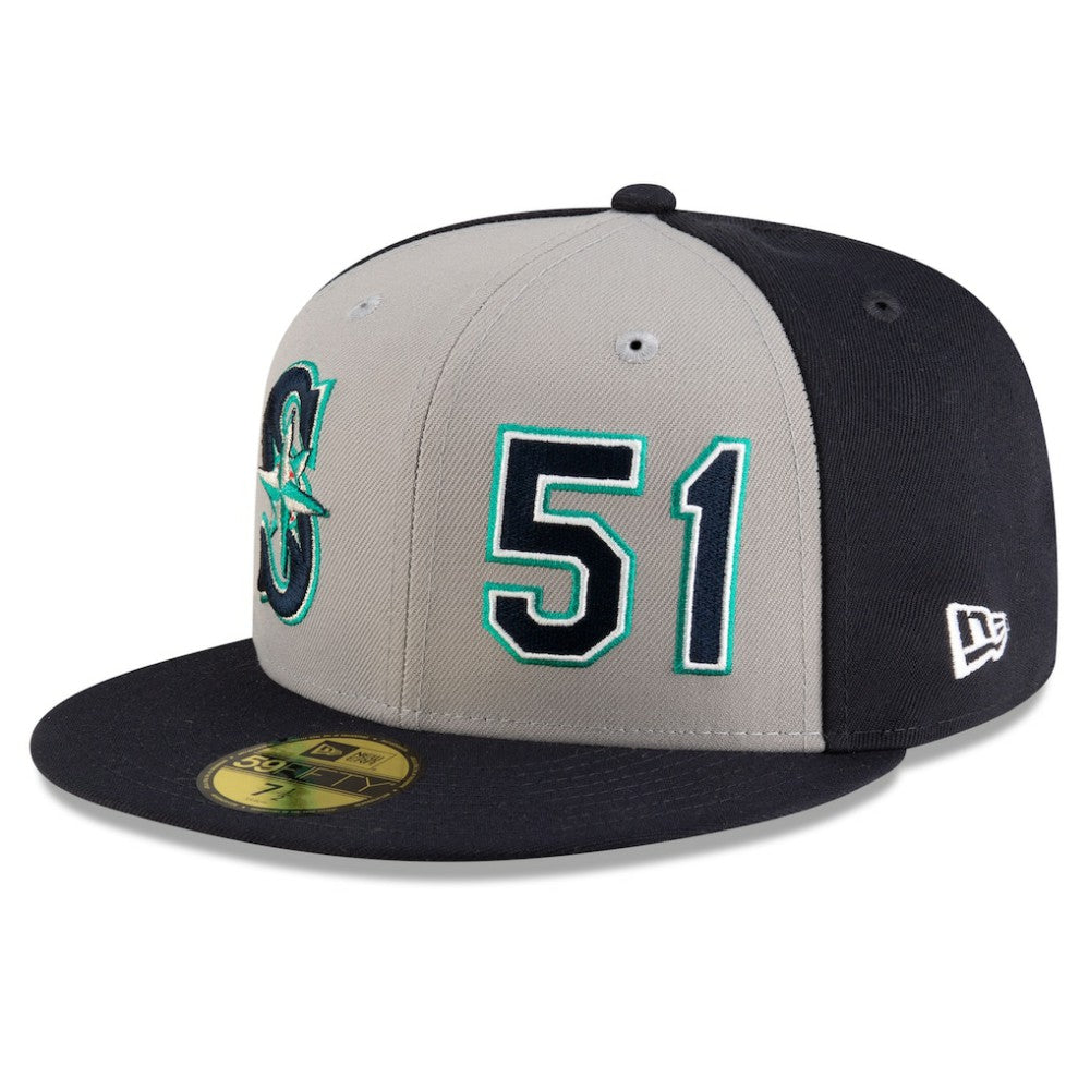Ichiro Suzuki Seattle Mariners New Era 2025 Baseball Hall of Fame 59FIFTY Fitted Hat - Navy/Gray Hats