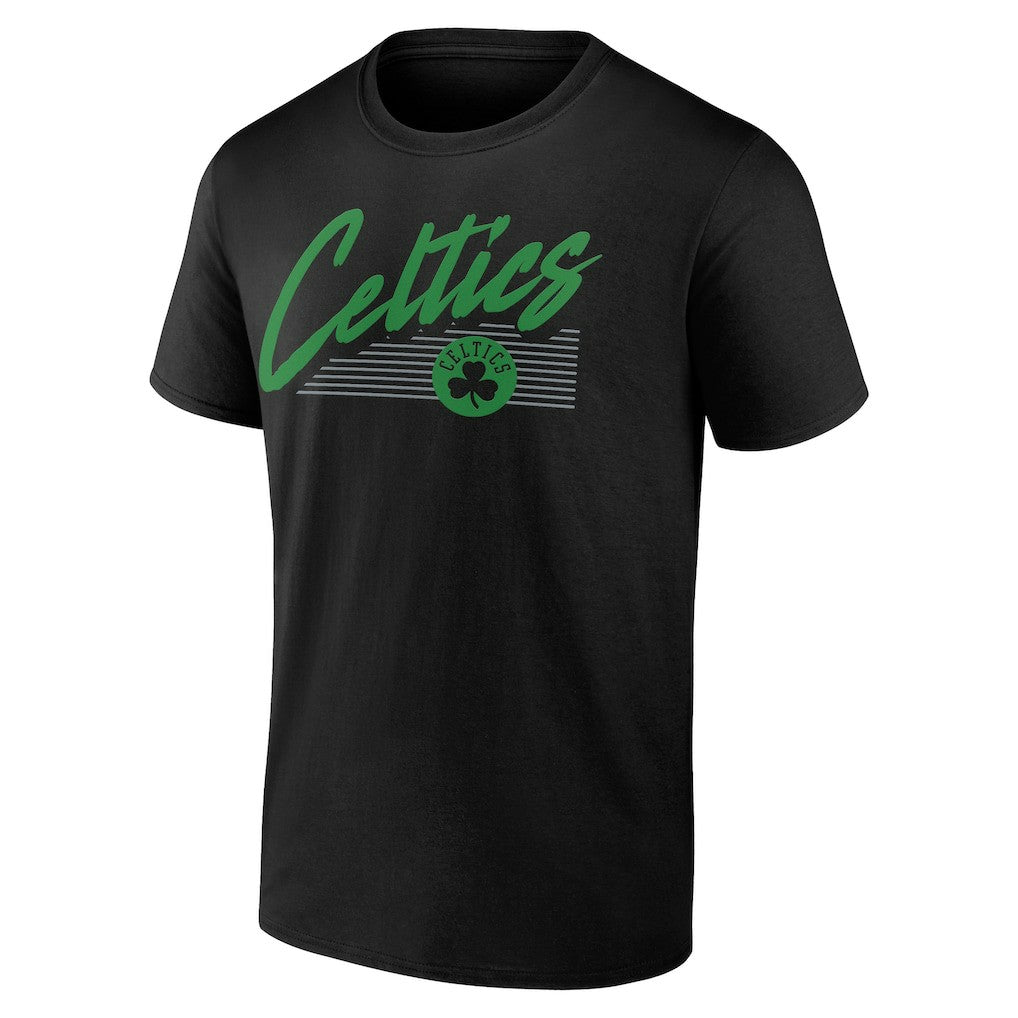 Boston Celtics Color Block Slant T-Shirt Black