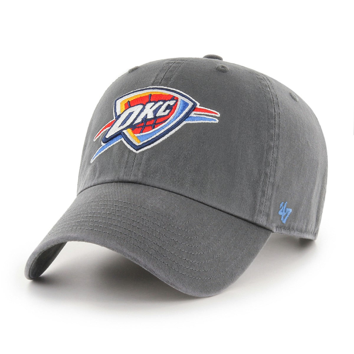 Oklahoma City Thunder '47 Core Logo Clean Up Adjustable Hat Charcoal