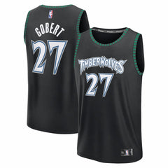 Rudy Gobert Minnesota Timberwolves Fastbreak Jersey Classic Edition Black